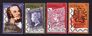 Доминика, 1980, Выставка почтовых марок Лондон 80, Р.Хилл, 4 марки